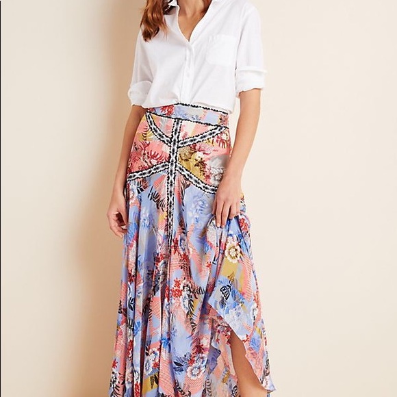 COPY - Brannigan by jyoti Taylor Embroided Maxi Skirt 8 - Picture 1 of 2